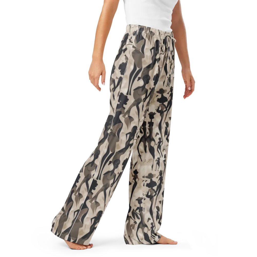 Café Silhouette on Women's Pajama Pants — Right Front