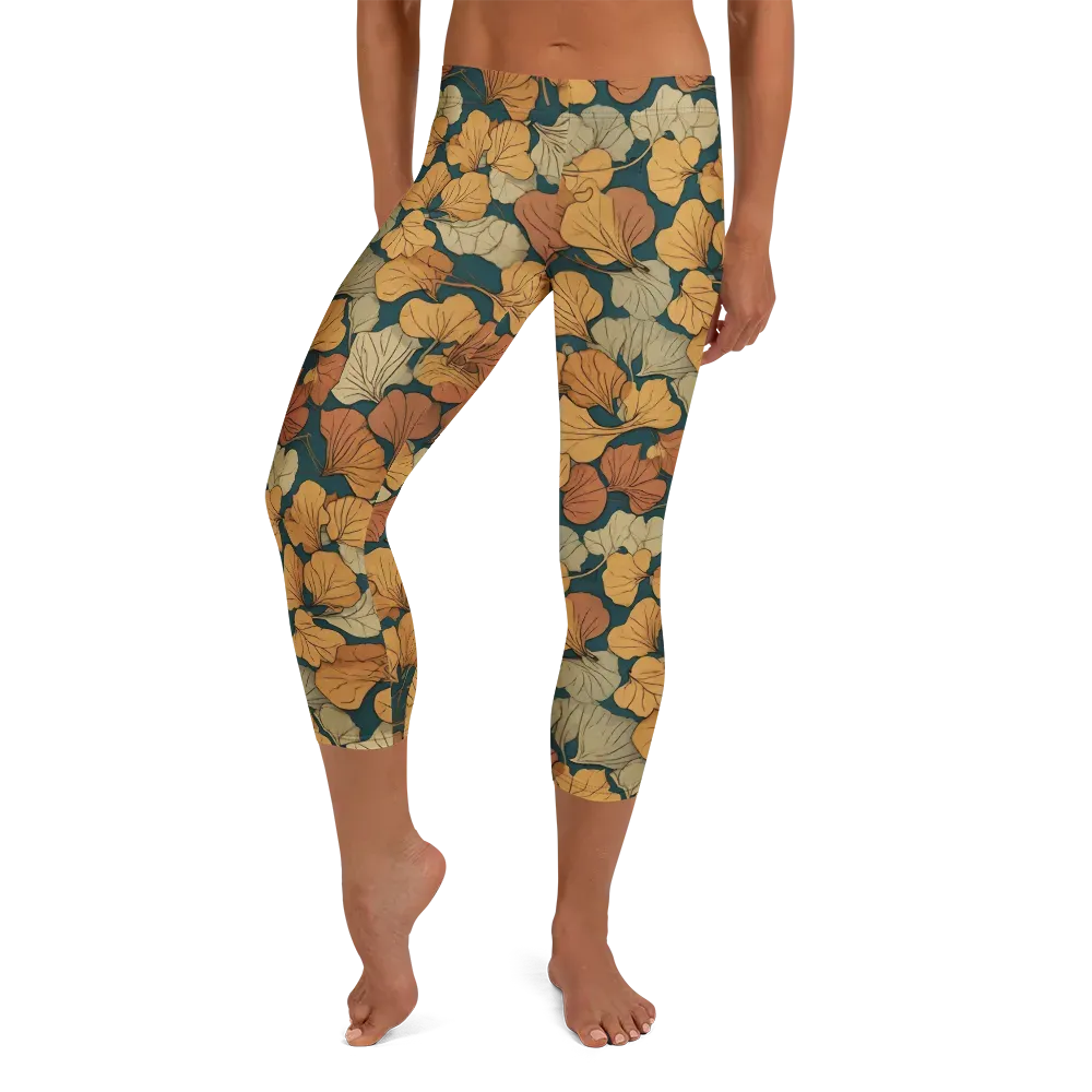 Gilded Canopy on Capri Leggings — Front