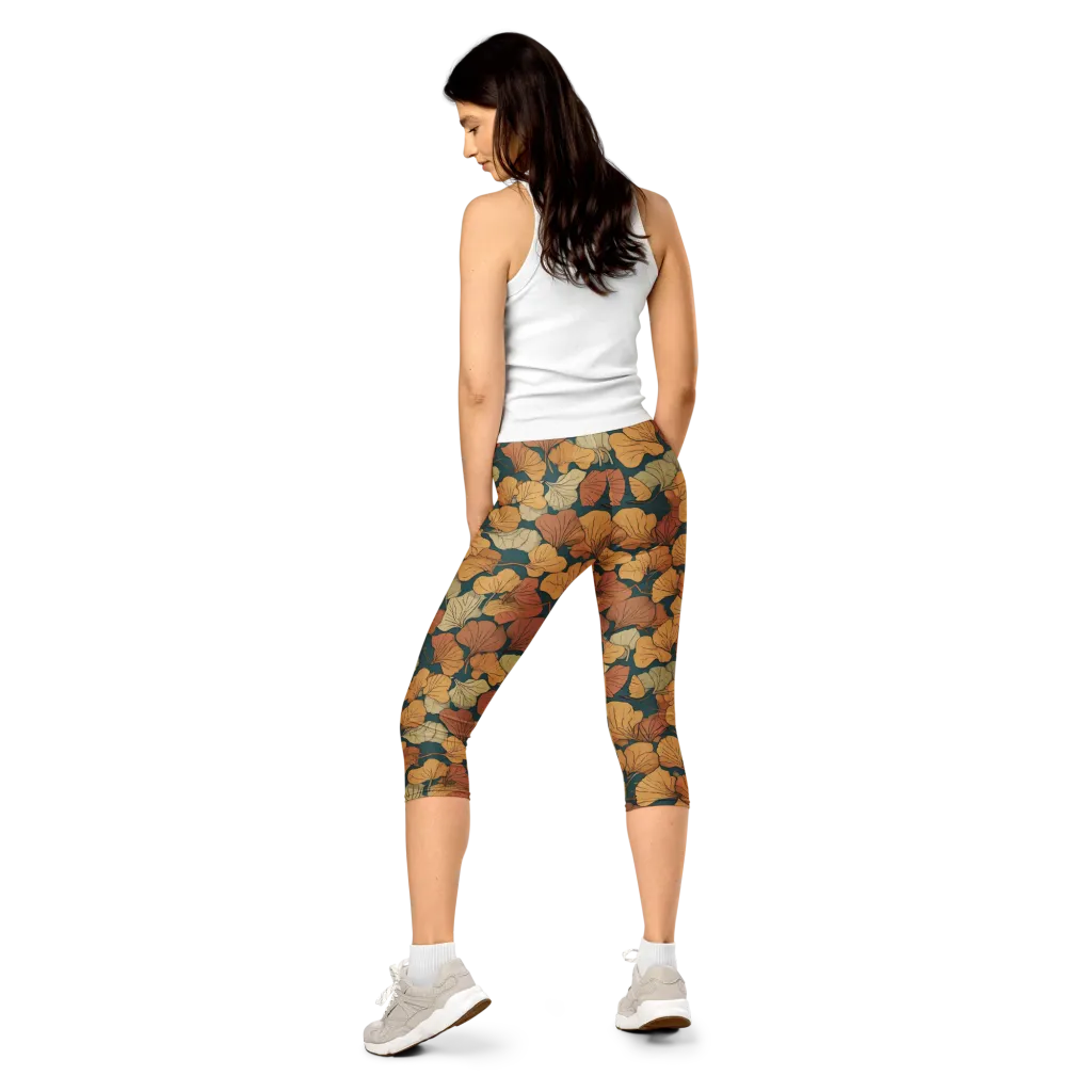 Gilded Canopy on Capri Leggings — Back