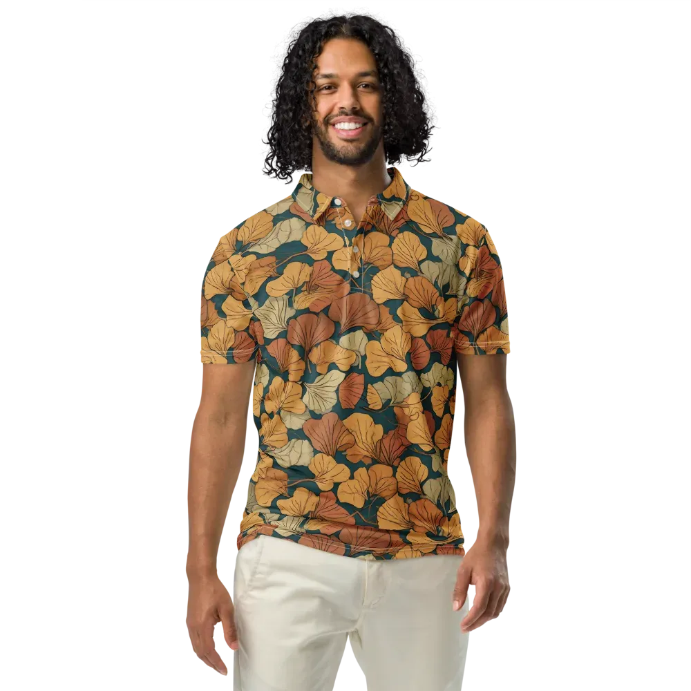 Gilded Canopy on Men's Slim Fit Polo Shirt — Front