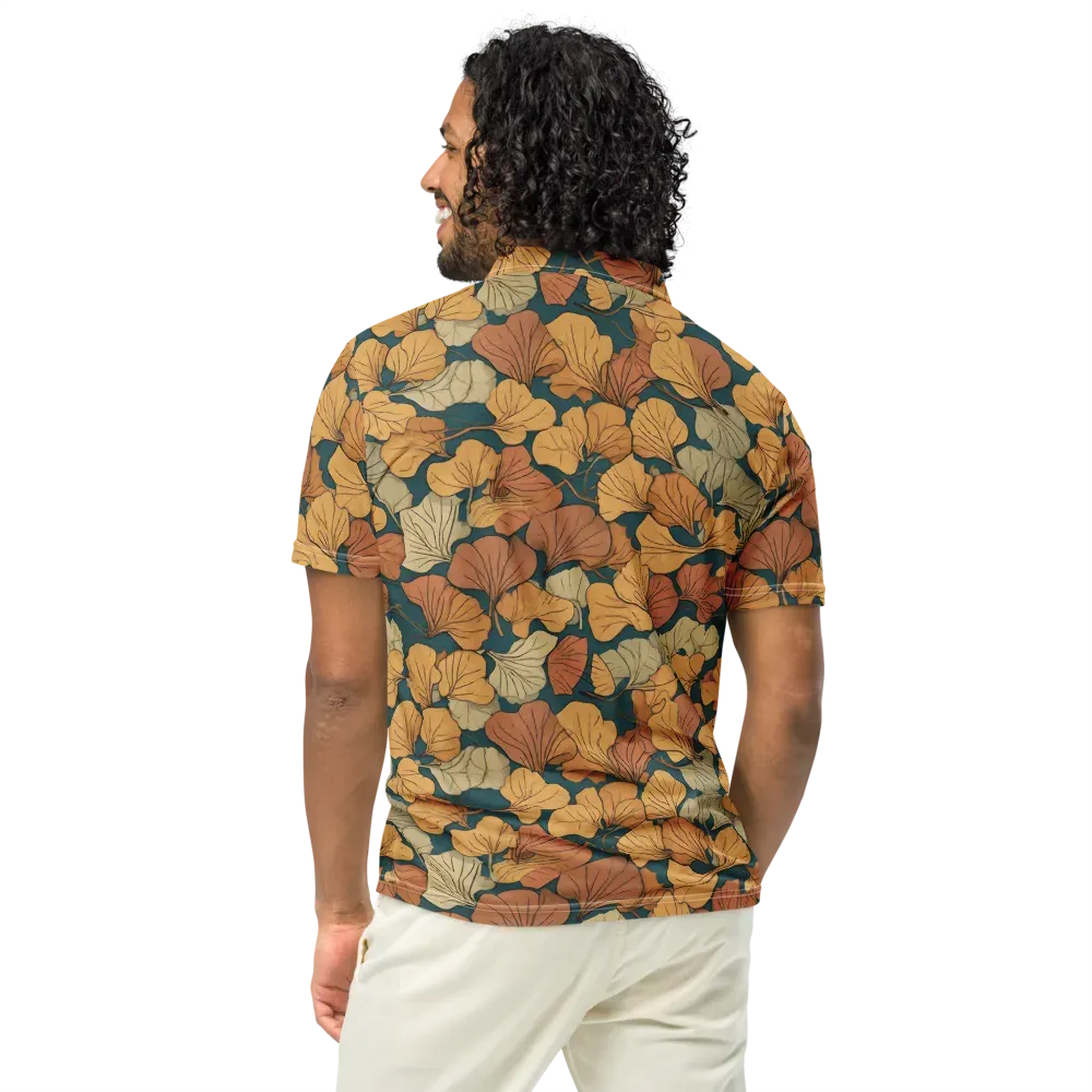 Gilded Canopy on Men's Slim Fit Polo Shirt — Back