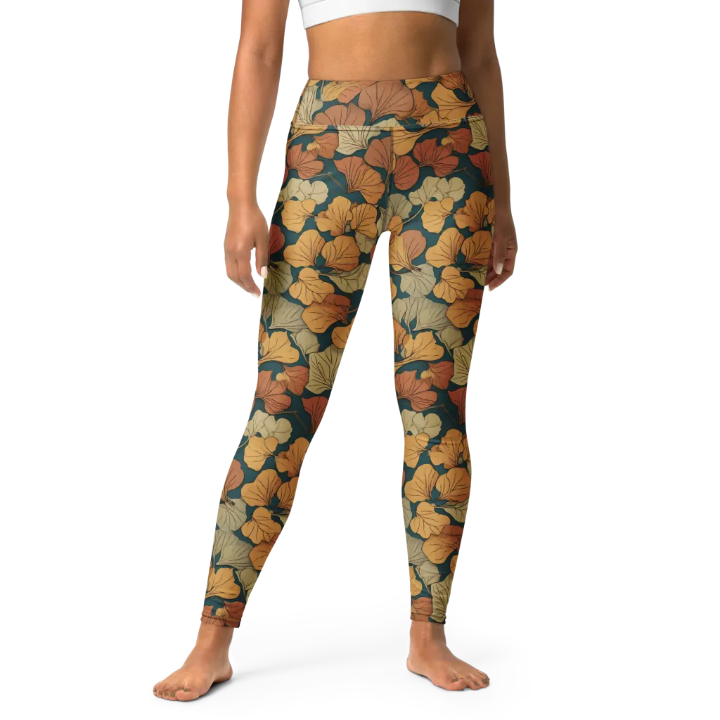 Gilded Canopy on Yoga Leggings — Front
