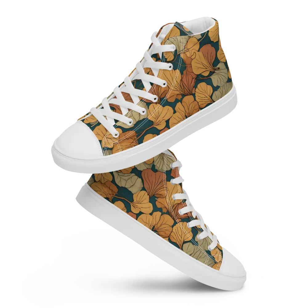 Gilded Canopy on Men's High Top Canvas Shoes — Front