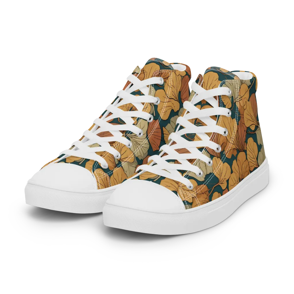 Gilded Canopy on Women's High Top Canvas Shoes — Left Front