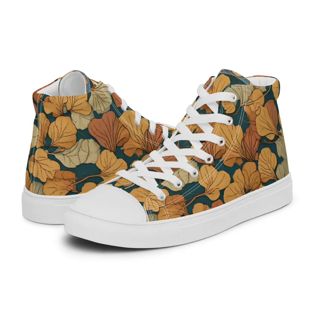 Gilded Canopy on Women's High Top Canvas Shoes — Left