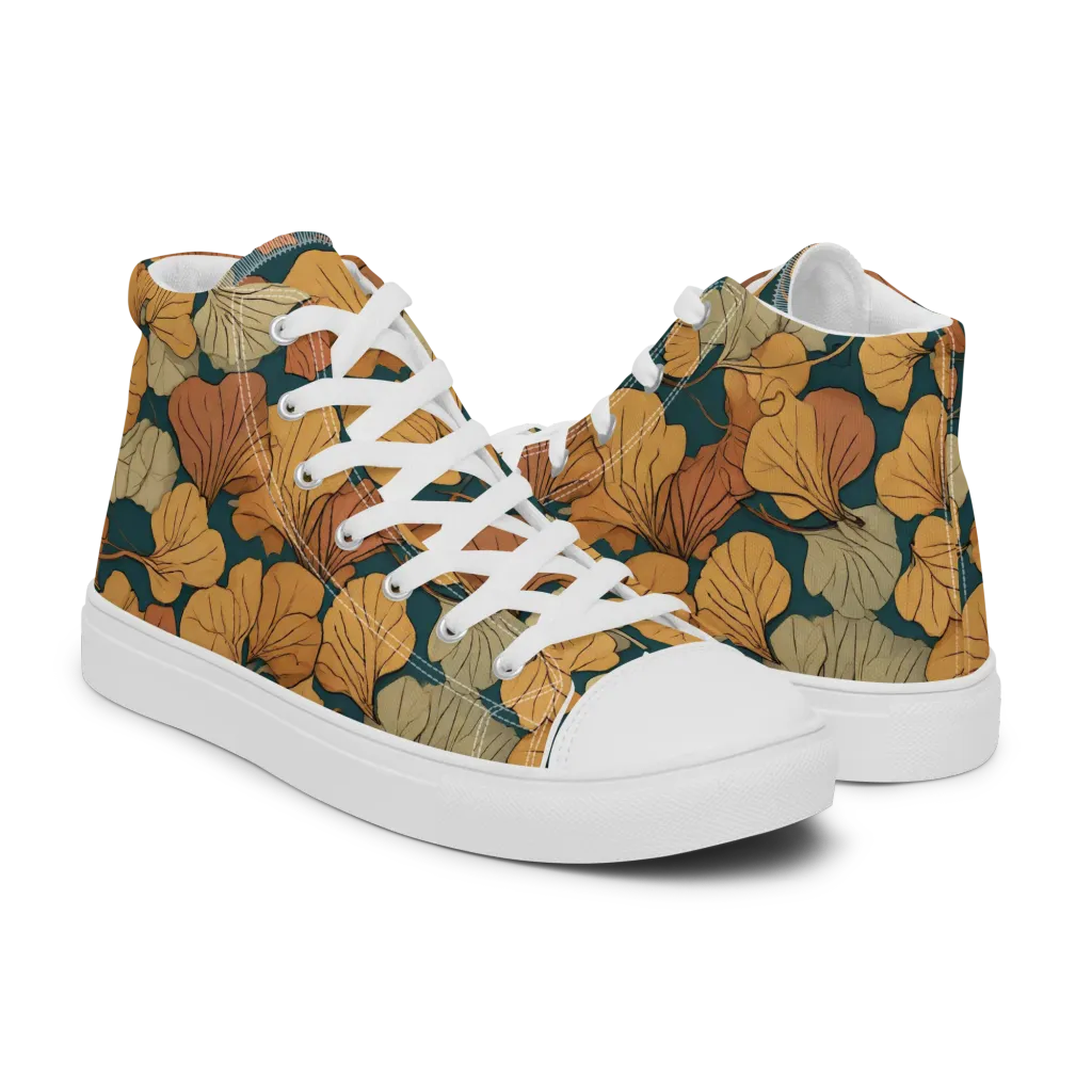Gilded Canopy on Women's High Top Canvas Shoes — Right