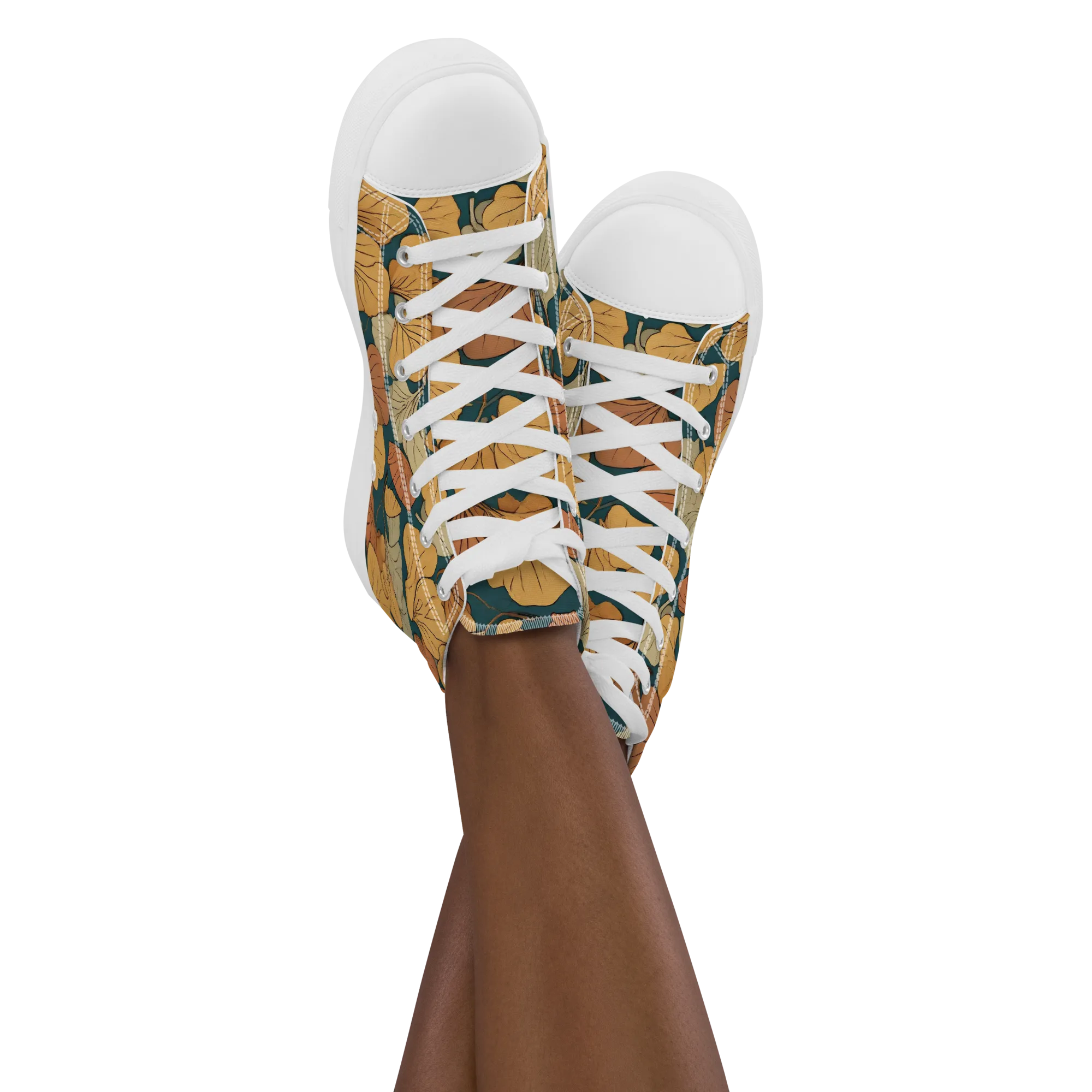 Gilded Canopy on Women's High Top Canvas Shoes — Front