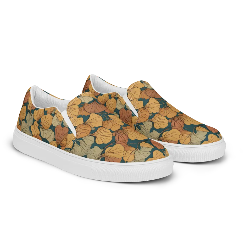 Gilded Canopy on Men's Slip-On Canvas Shoes — Right Front