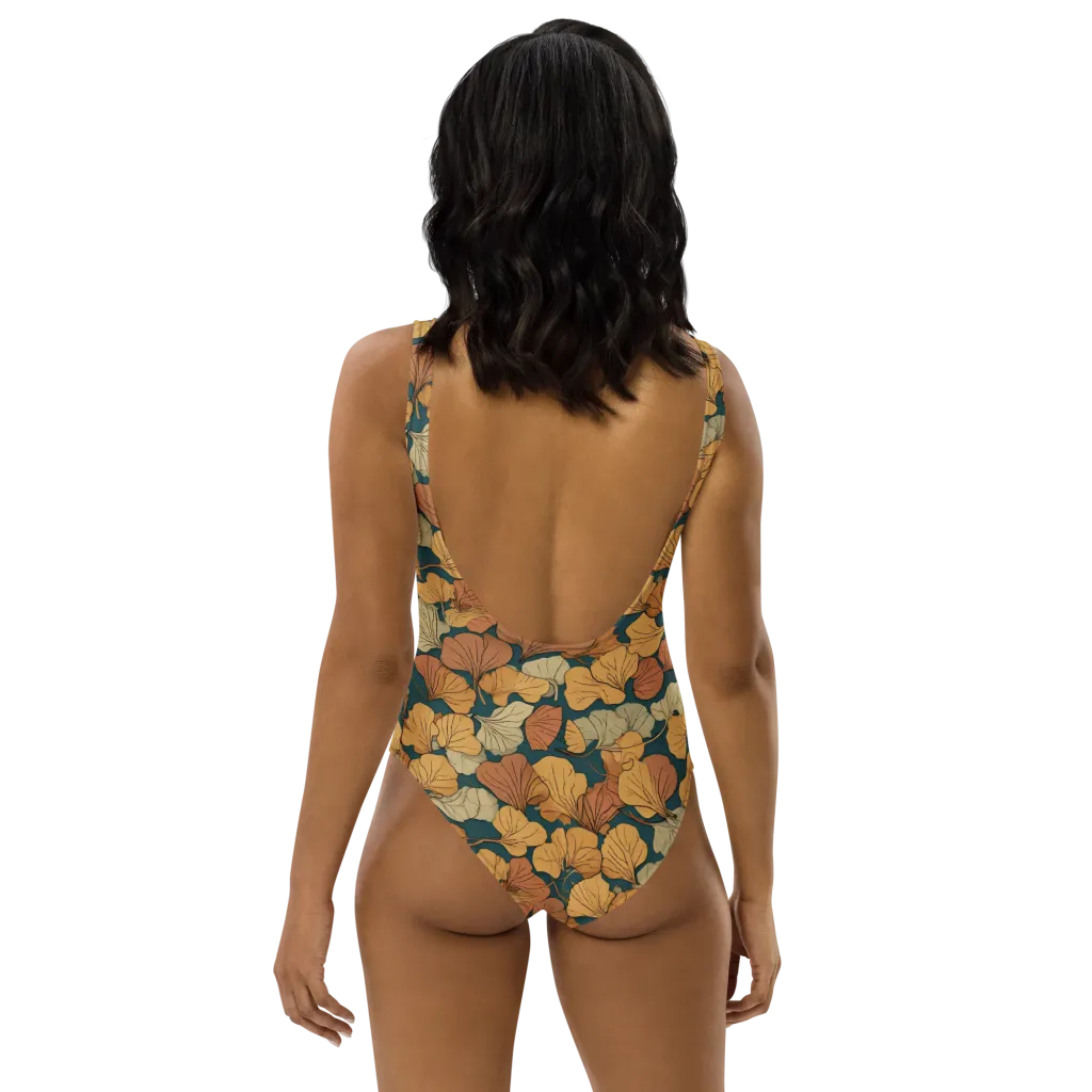 Gilded Canopy on One-Piece Swimsuit — Back