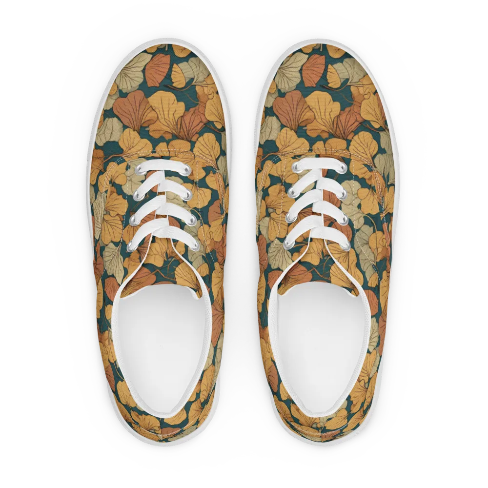 Gilded Canopy on Men's Lace-Up Canvas Shoes — Front