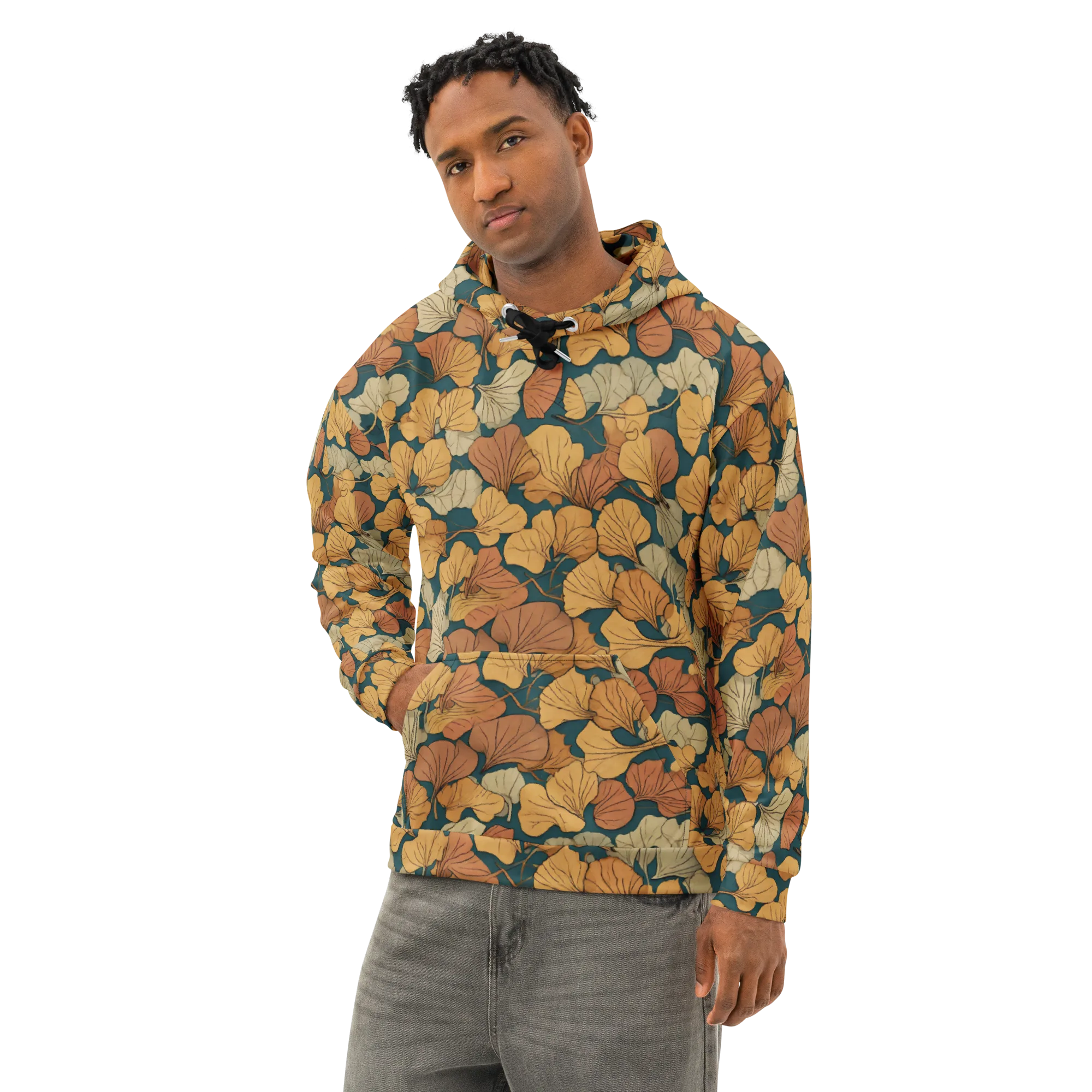 Gilded Canopy on Cotton Hoodie — Left Front