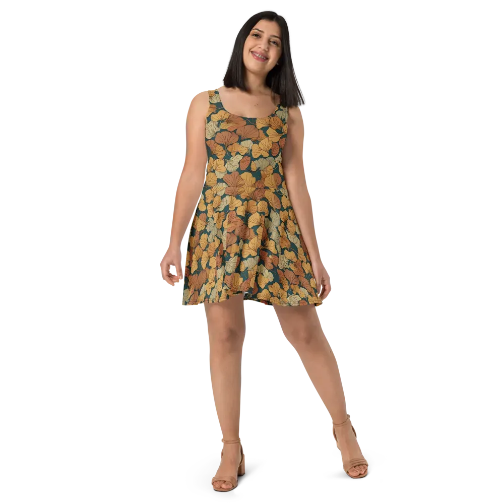 Gilded Canopy on Skater Dress — Front