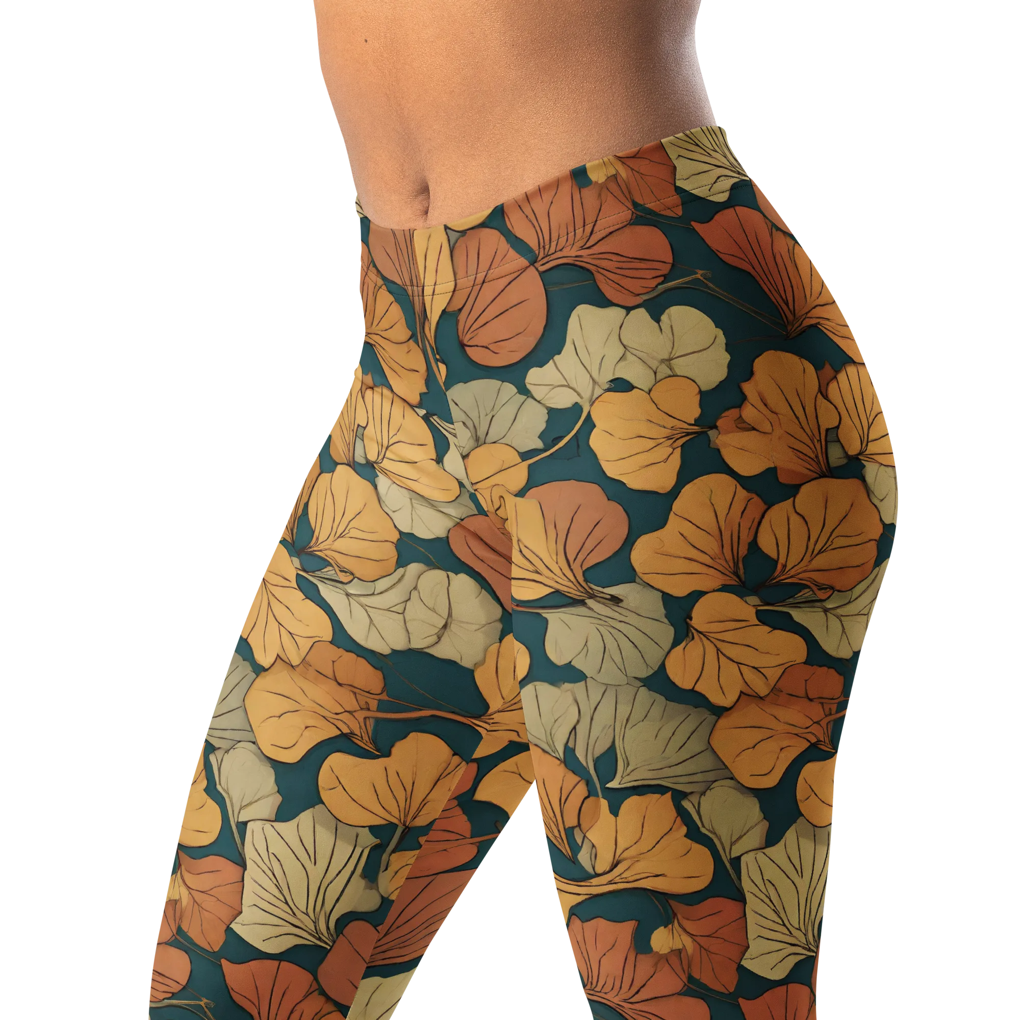 Gilded Canopy on Leggings — Left Front