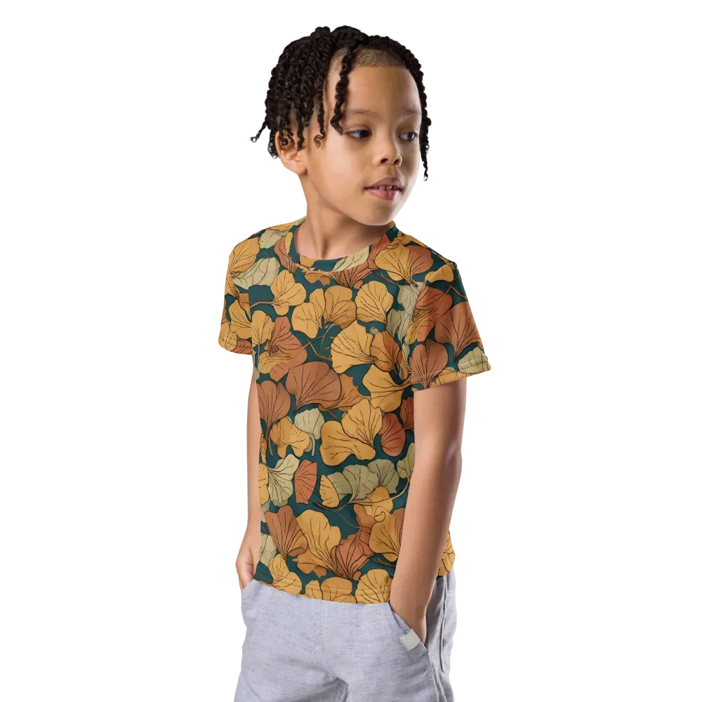 Gilded Canopy on Kids Crew Neck T-Shirt — Left Front