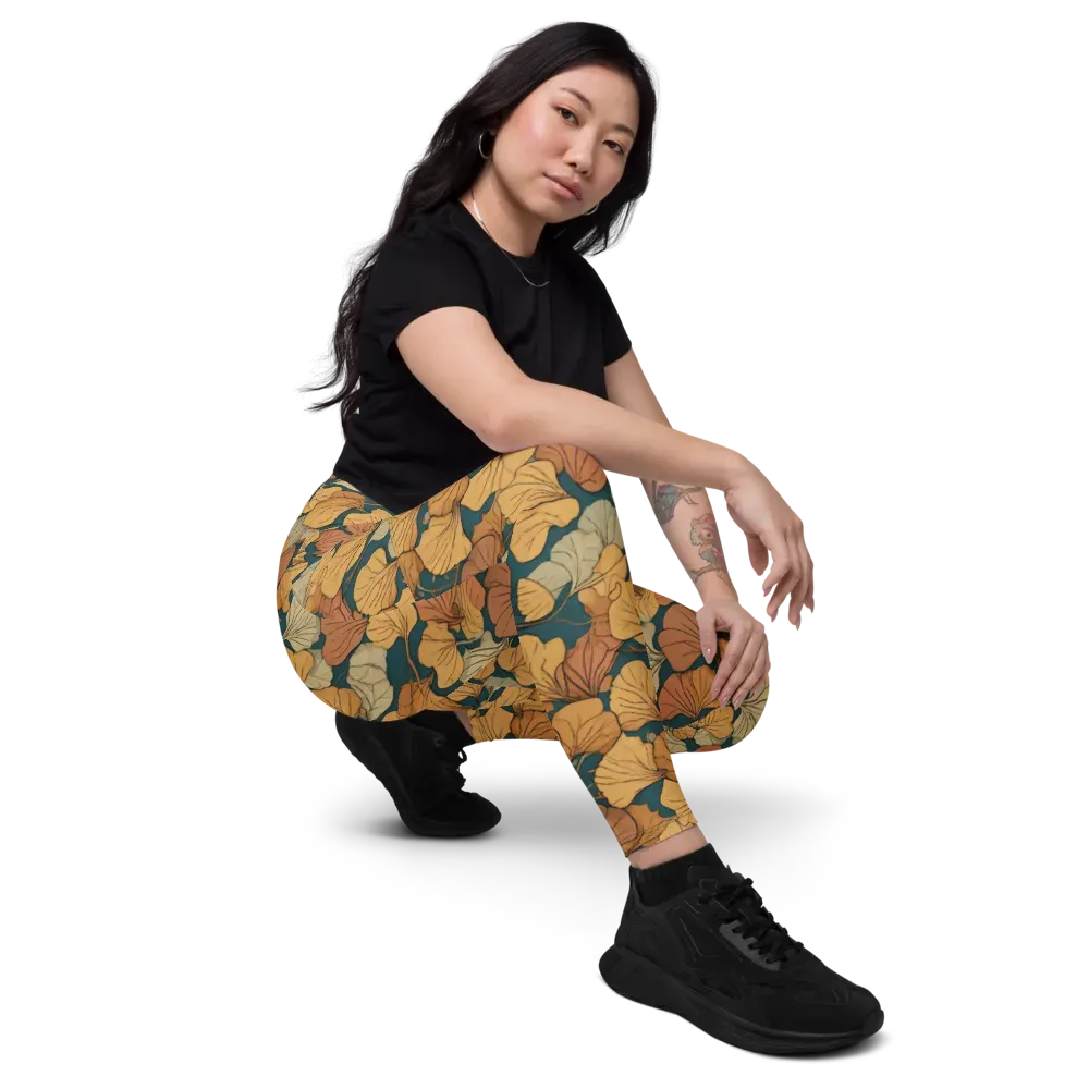 Gilded Canopy on Leggings with Pockets — Right Front
