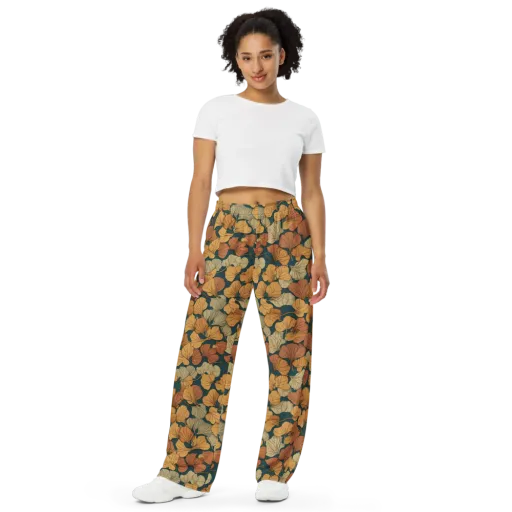 Gilded Canopy on a Wide-Leg Pants