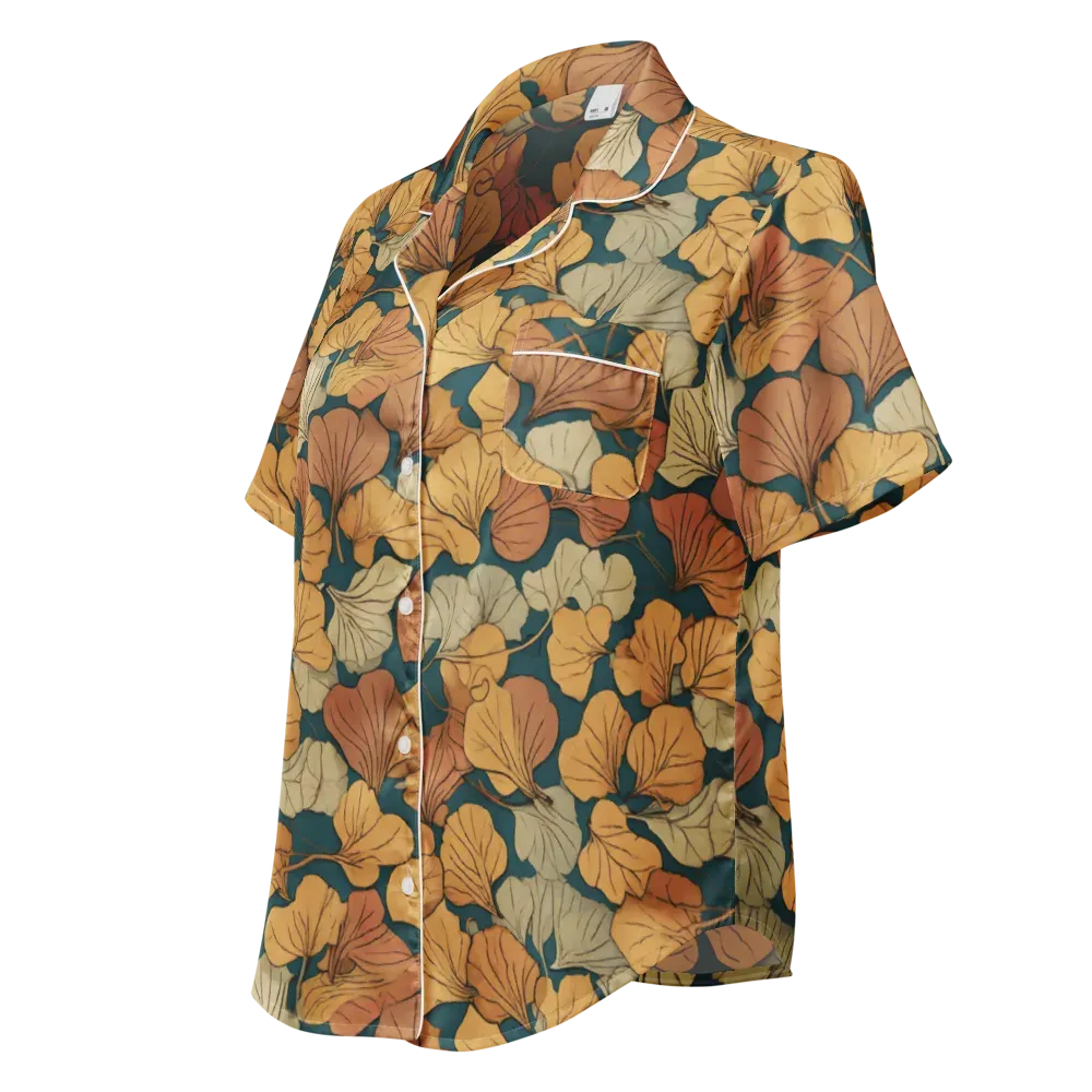 Gilded Canopy on Women's Short Sleeve Pajama Top — Left Front