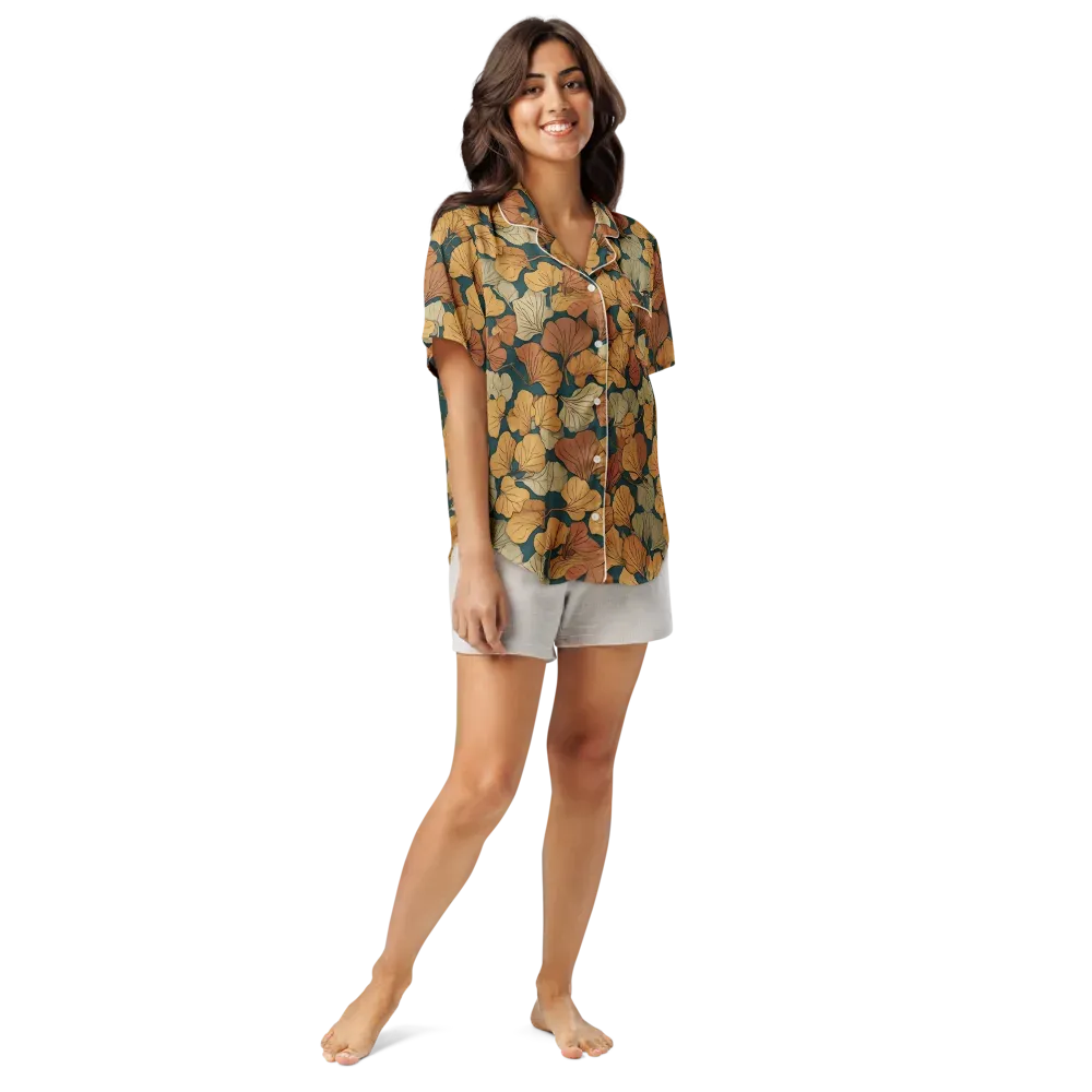 Gilded Canopy on Women's Short Sleeve Pajama Top — Front