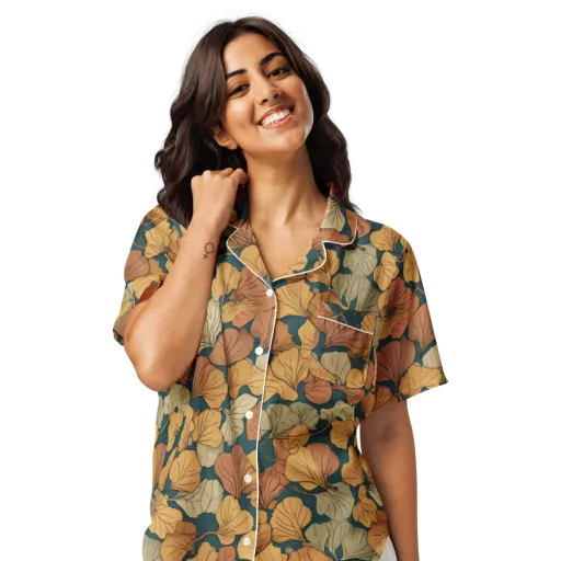 Gilded Canopy on a Women's Short Sleeve Pajama Top
