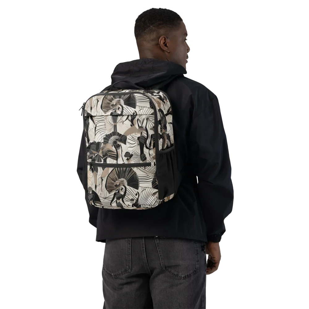 Noir Modiste on Utility Backpack — Back