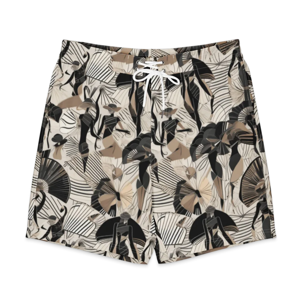 Noir Modiste on Men's Board Shorts — Front