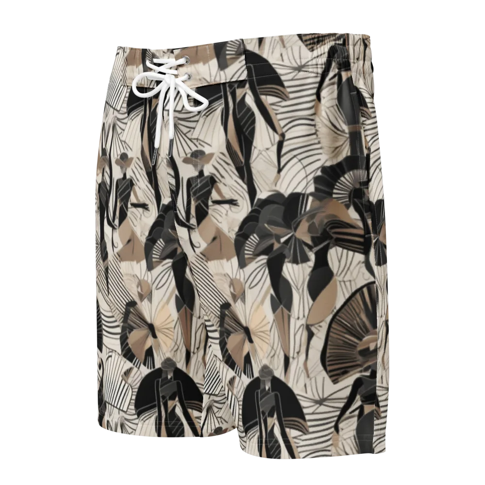 Noir Modiste on Men's Board Shorts — Front