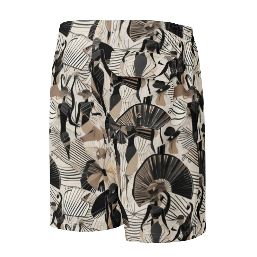 Noir Modiste on Men's Board Shorts — Back