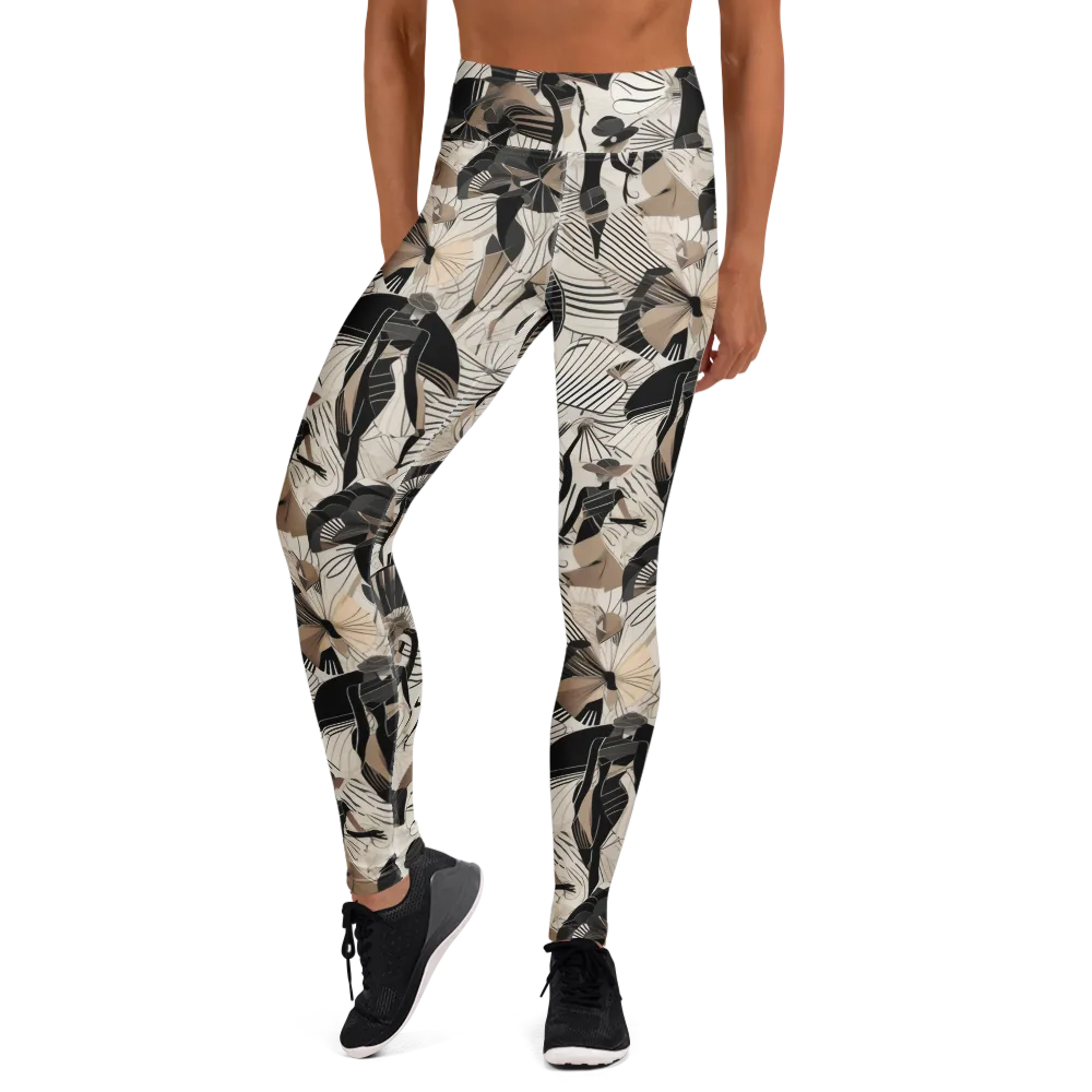 Noir Modiste on Yoga Leggings — Front