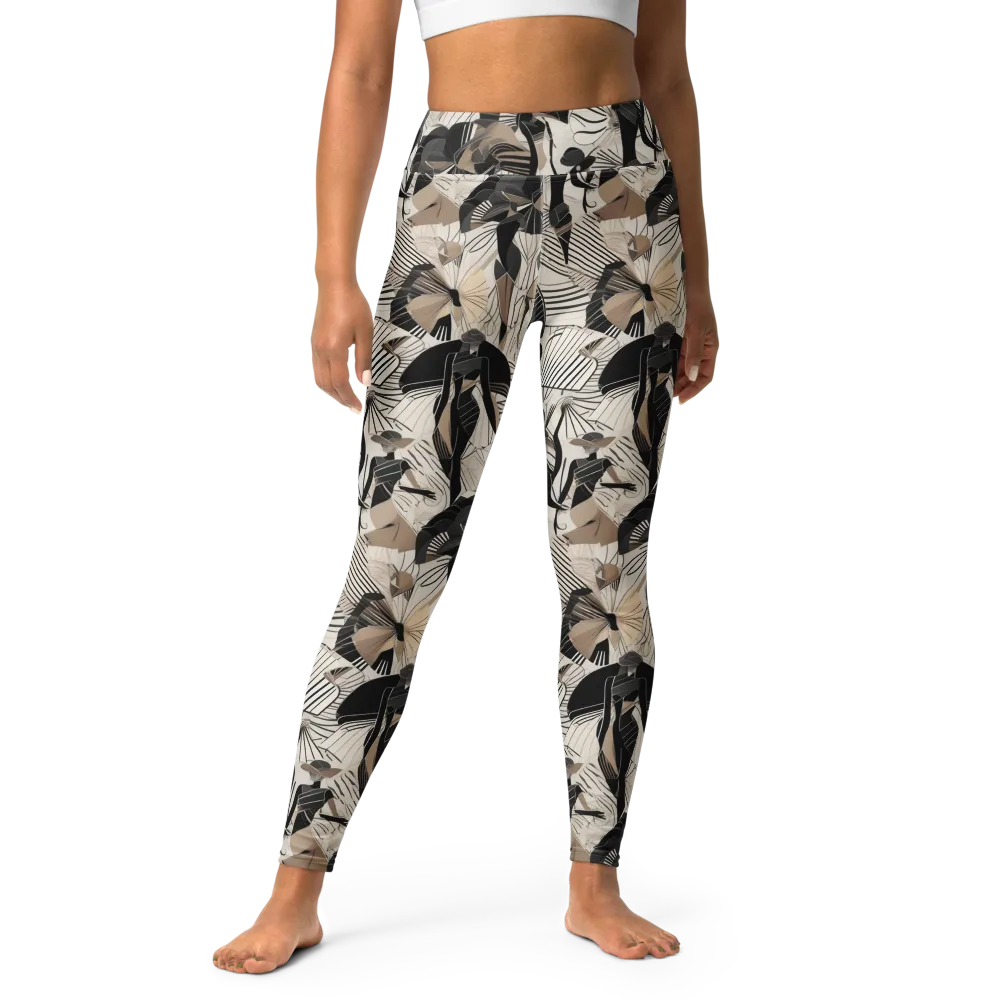 Noir Modiste on Yoga Leggings — Front