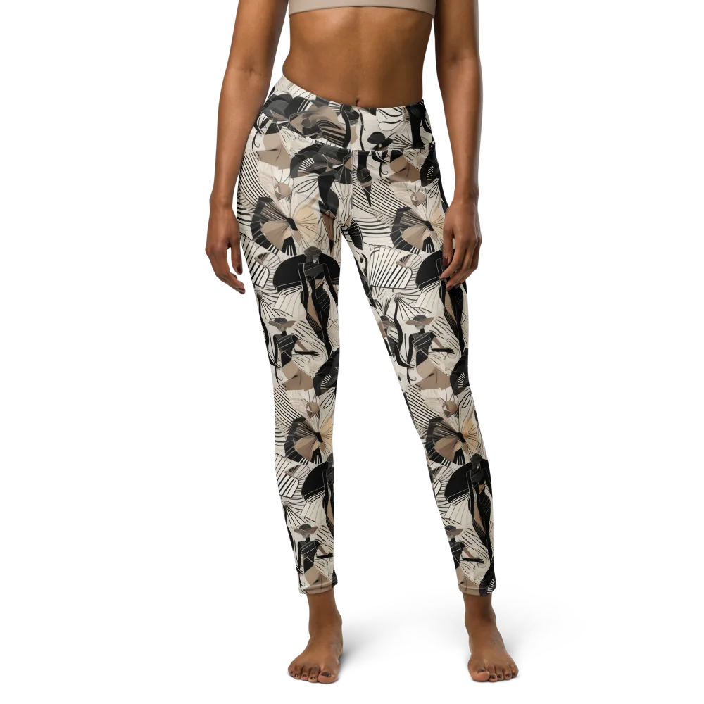 Noir Modiste on Yoga Leggings — Front