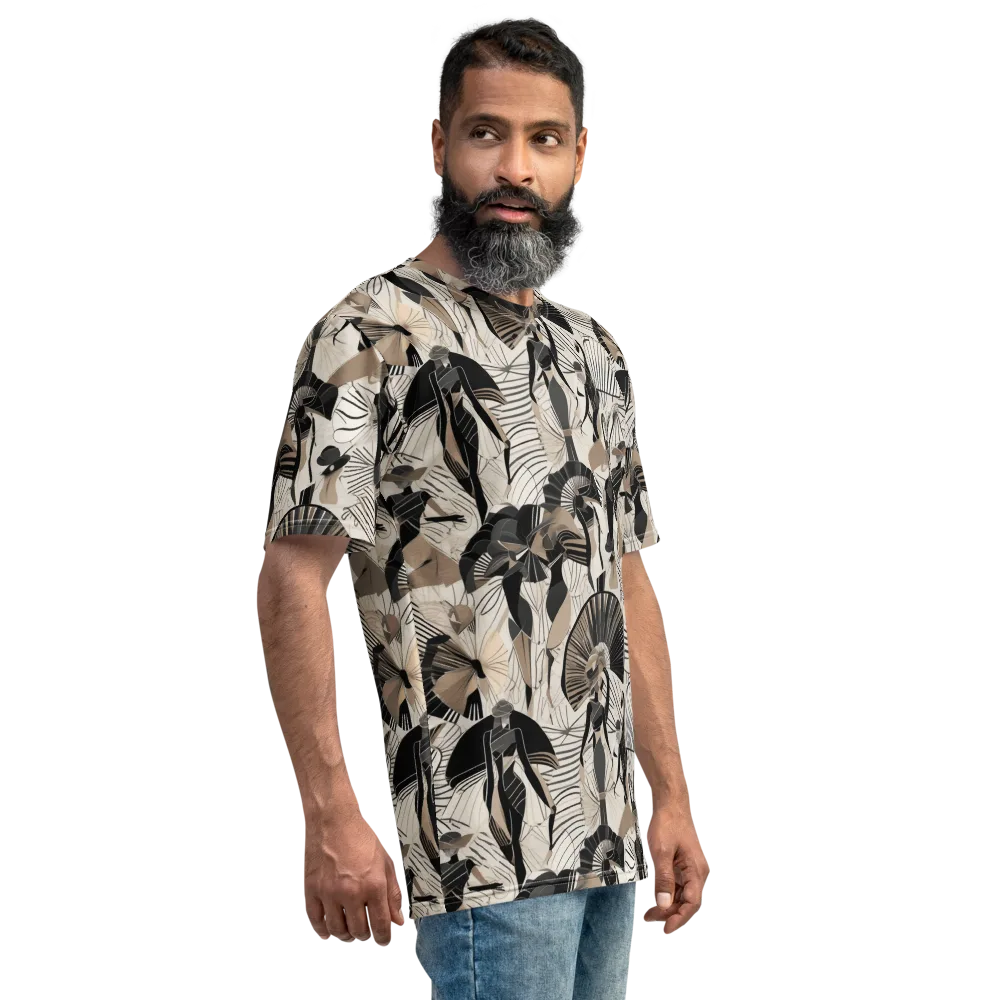 Noir Modiste on Men's Crew Neck T-Shirt — Right