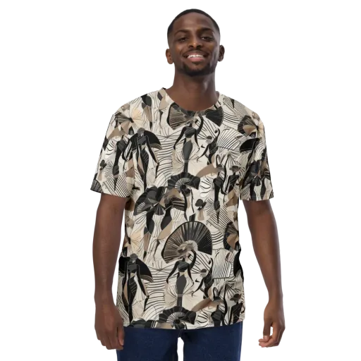 Noir Modiste on a Men's Crew Neck T-Shirt