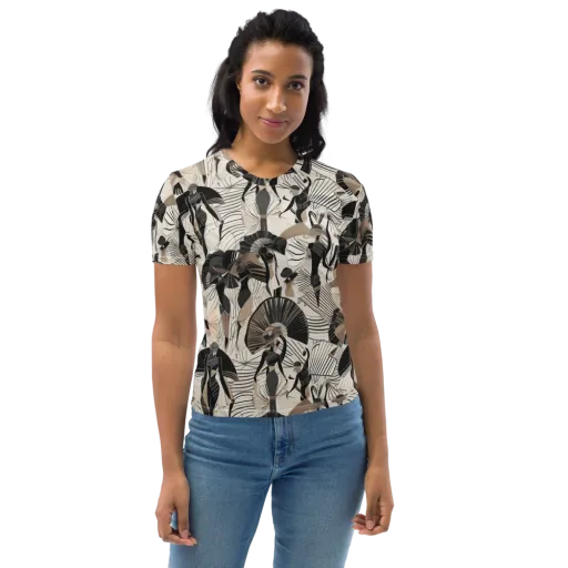 Noir Modiste on a Women's Crew Neck T-Shirt