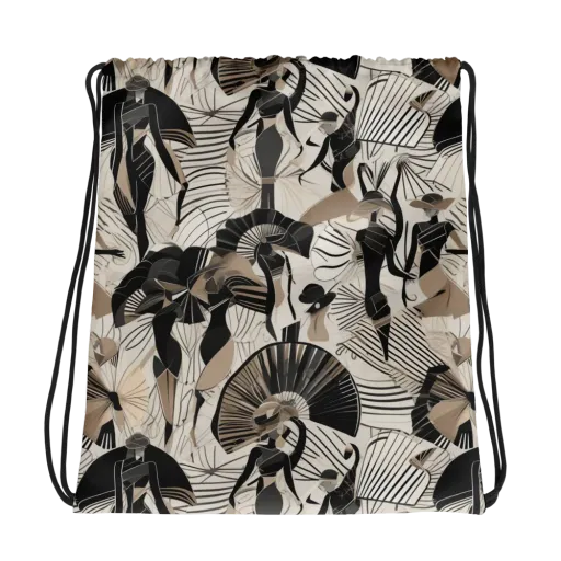 Noir Modiste on a Drawstring Bag