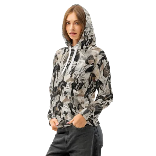 Noir Modiste on a Cotton Hoodie