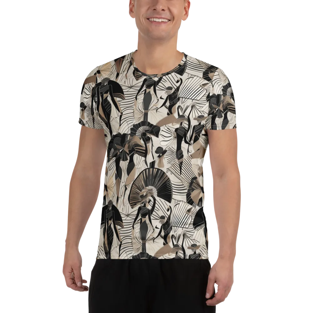 Noir Modiste on Men's Athletic T-Shirt — Front
