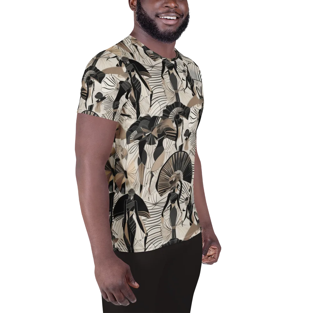 Noir Modiste on Men's Athletic T-Shirt — Right