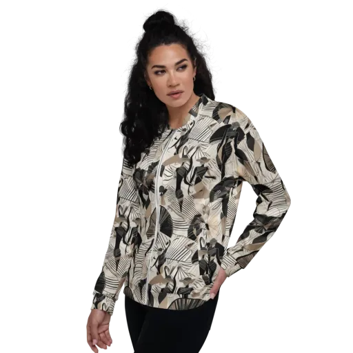 Noir Modiste on a Bomber Jacket