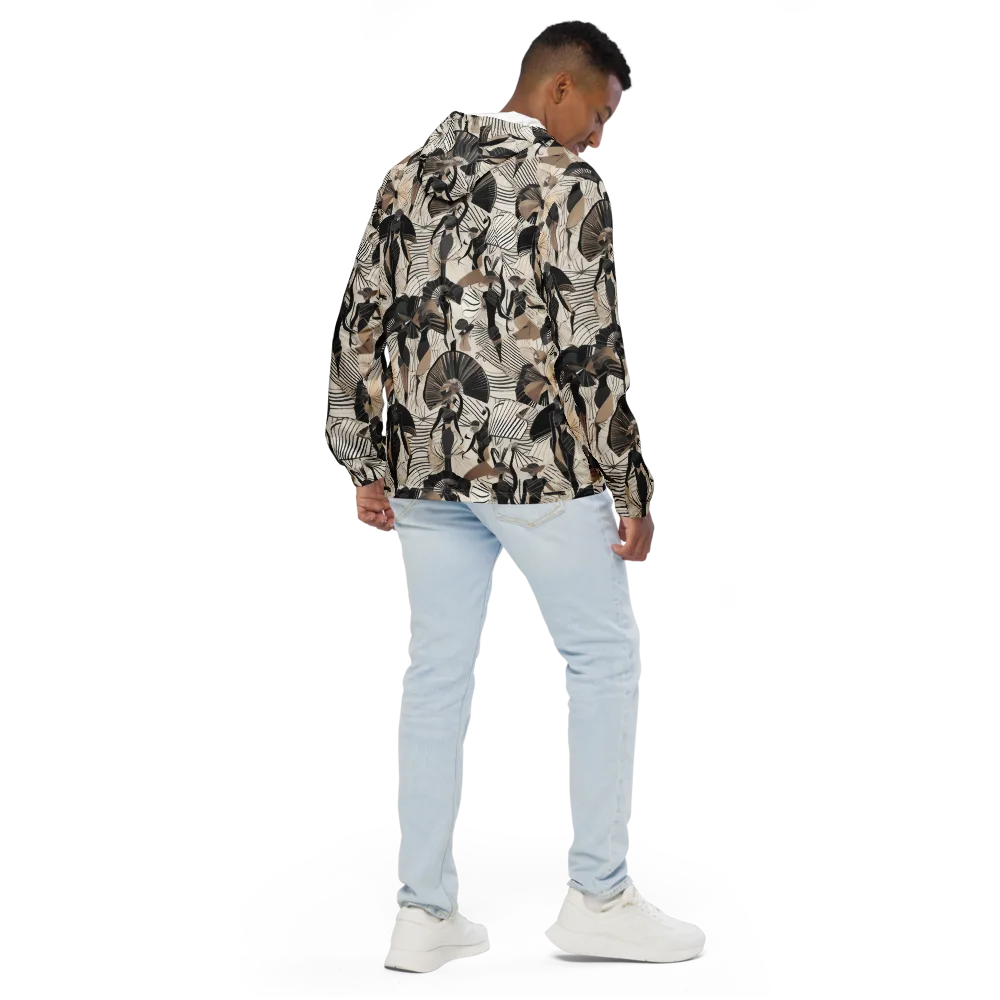 Noir Modiste on Men's Windbreaker — Back