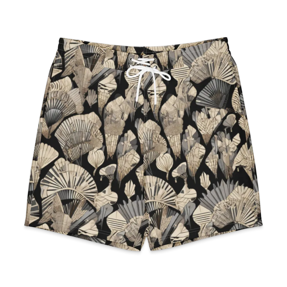 Midnight Fans on Men's Board Shorts — Front