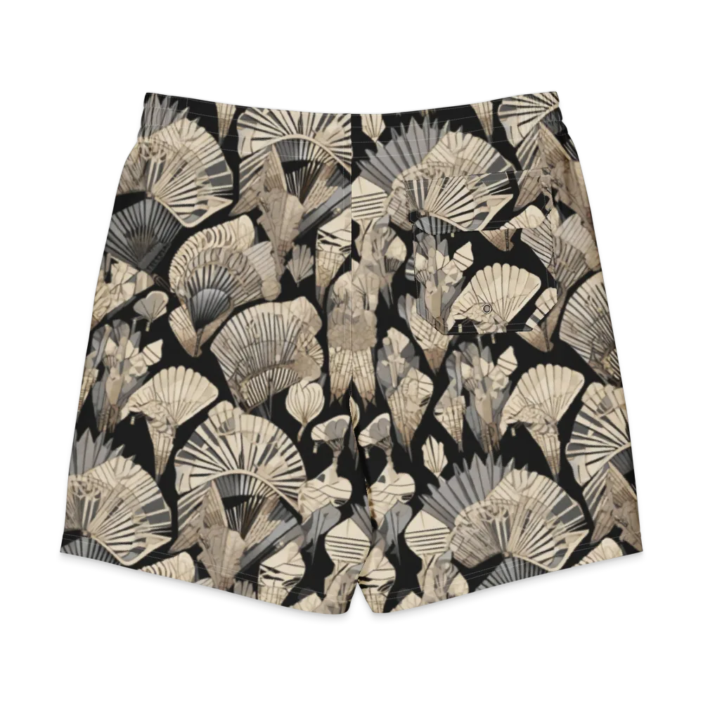 Midnight Fans on Men's Board Shorts — Back
