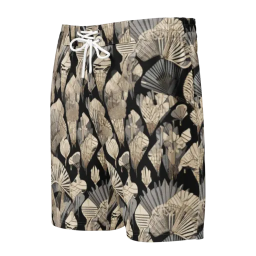 Midnight Fans on a Men's Board Shorts