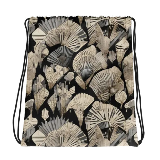 Midnight Fans on a Drawstring Bag
