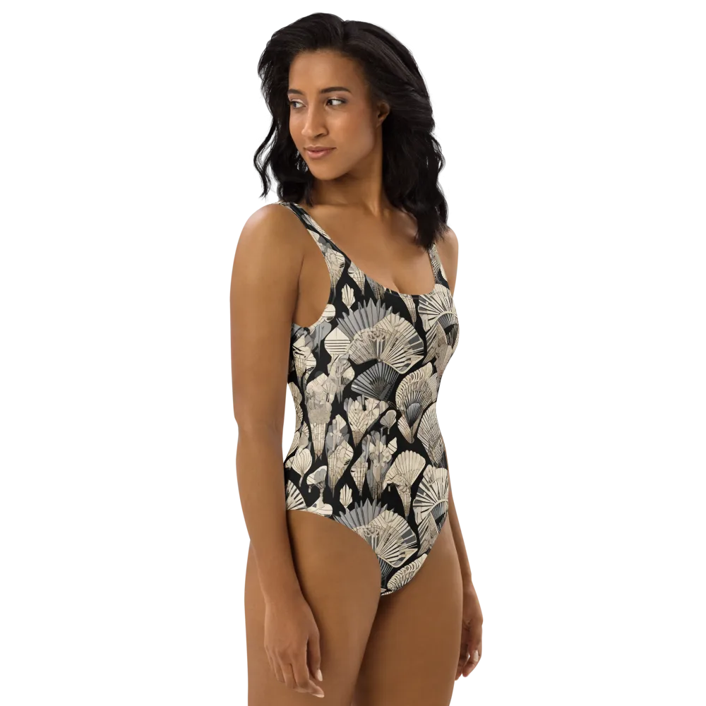 Midnight Fans on One-Piece Swimsuit — Right