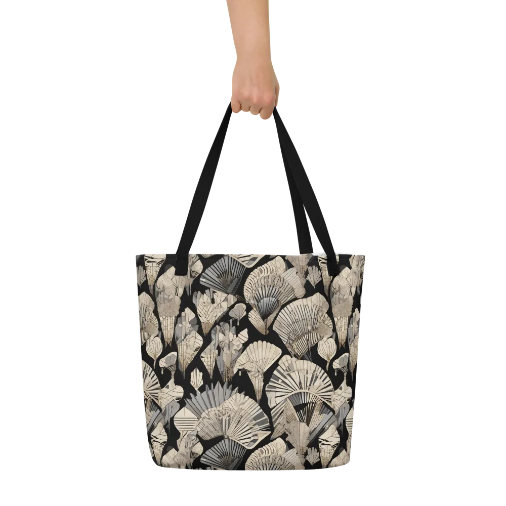 Midnight Fans on Large Tote Bag W/ Pocket — Front