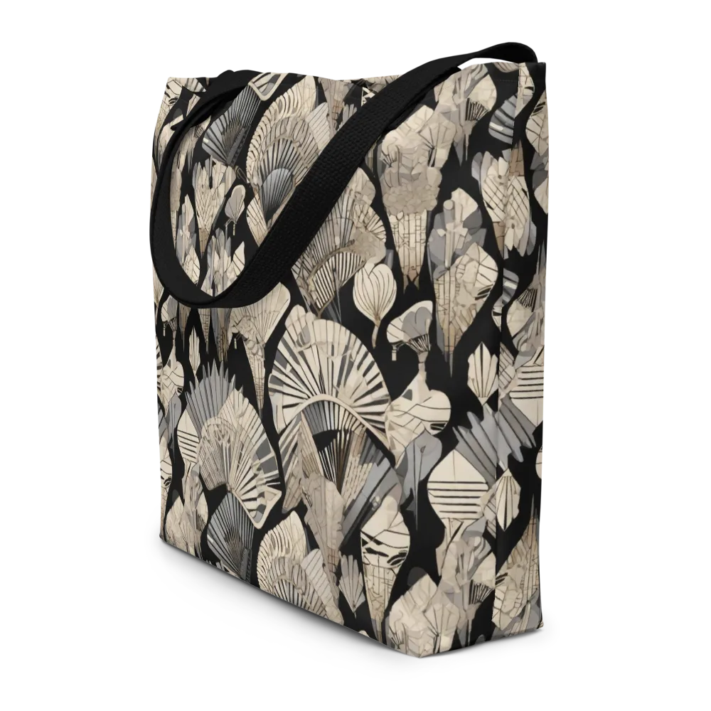 Midnight Fans on Large Tote Bag W/ Pocket — Front