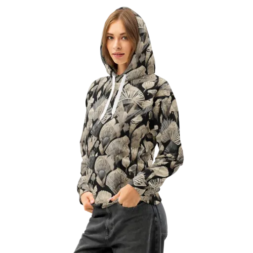 Midnight Fans on a Cotton Hoodie