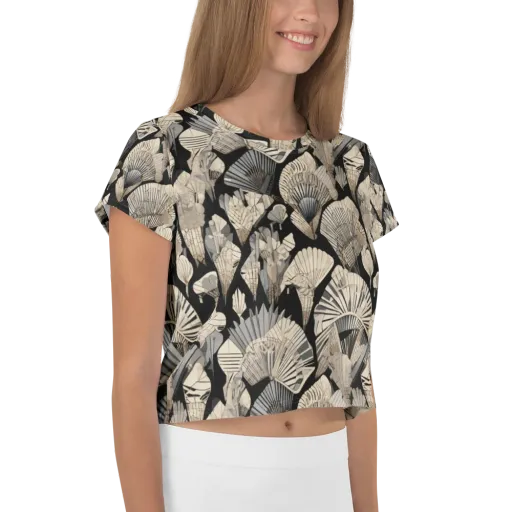 Midnight Fans on a Crop Tee