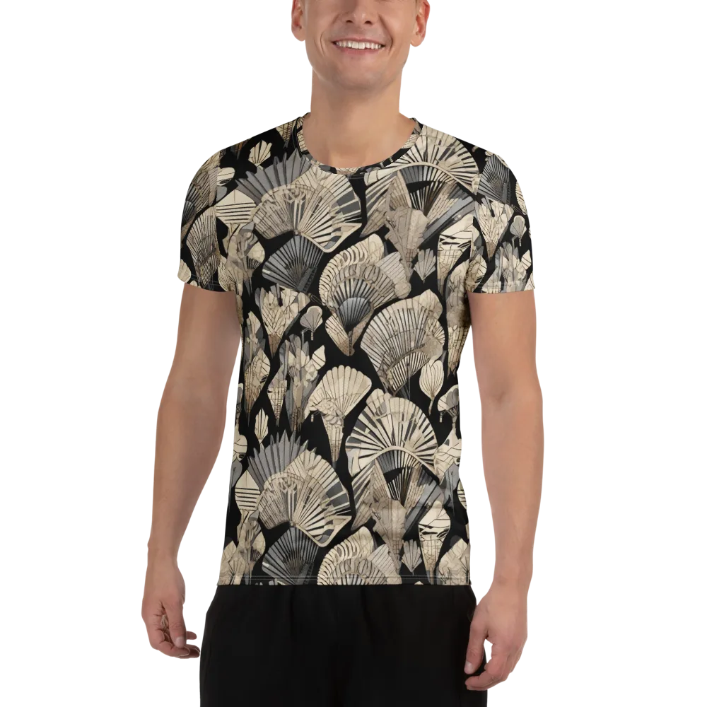 Midnight Fans on Men's Athletic T-Shirt — Front