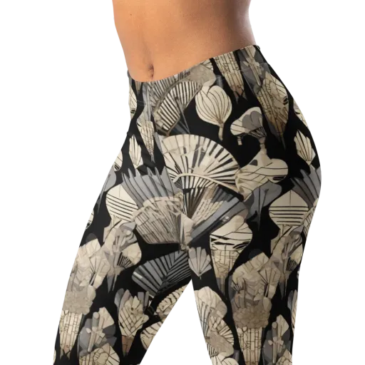 Midnight Fans on a Leggings